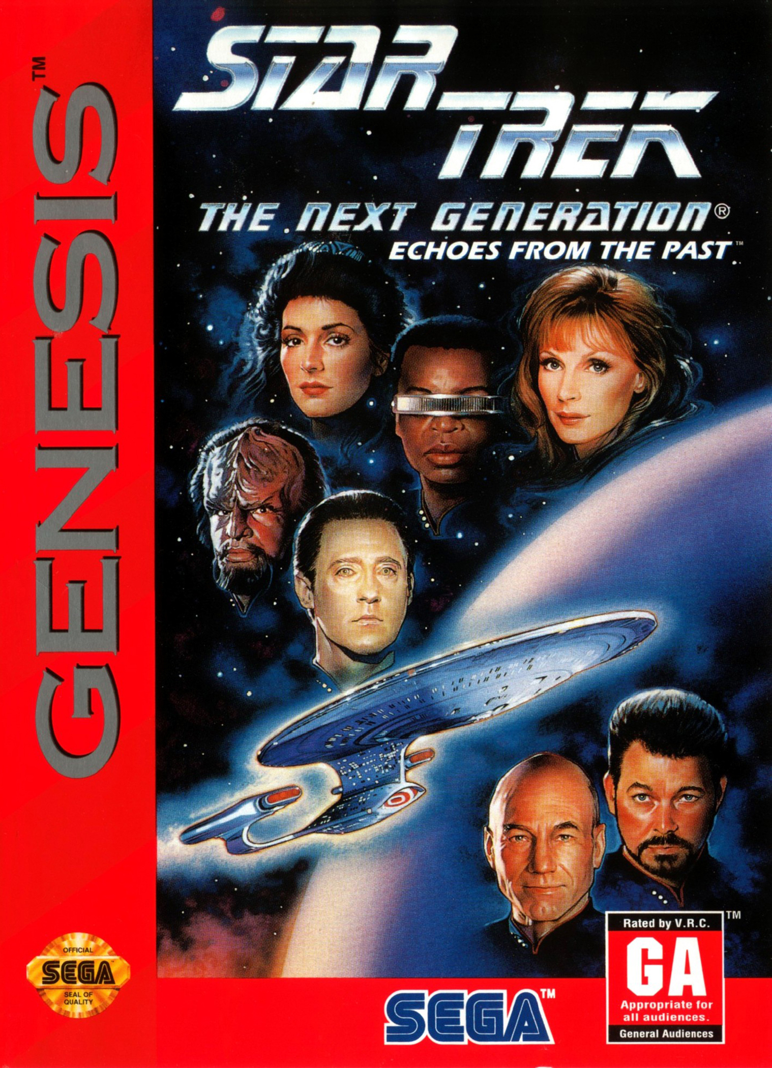 Star Trek: The Next Generation - игра для сега, sega mega drive (Genesis) Star Trek: The Next Generation - игра для sega